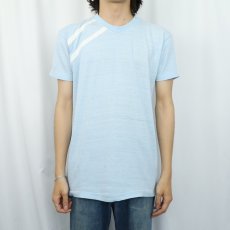 画像2: 70's Champion バータグ USA製 ラインデザイン Tシャツ XL (2)