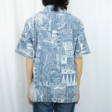 画像3: 90's Reyn Spooner バティック柄 3点留め プルオーバーハワイアンシャツ XL (3)