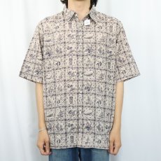 画像2: 80〜90's Reyn Spooner コットンハワイアンシャツ L (2)