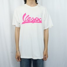 画像2: Vespa ITALY製 バイクメーカー ロゴプリントTシャツ XL (2)