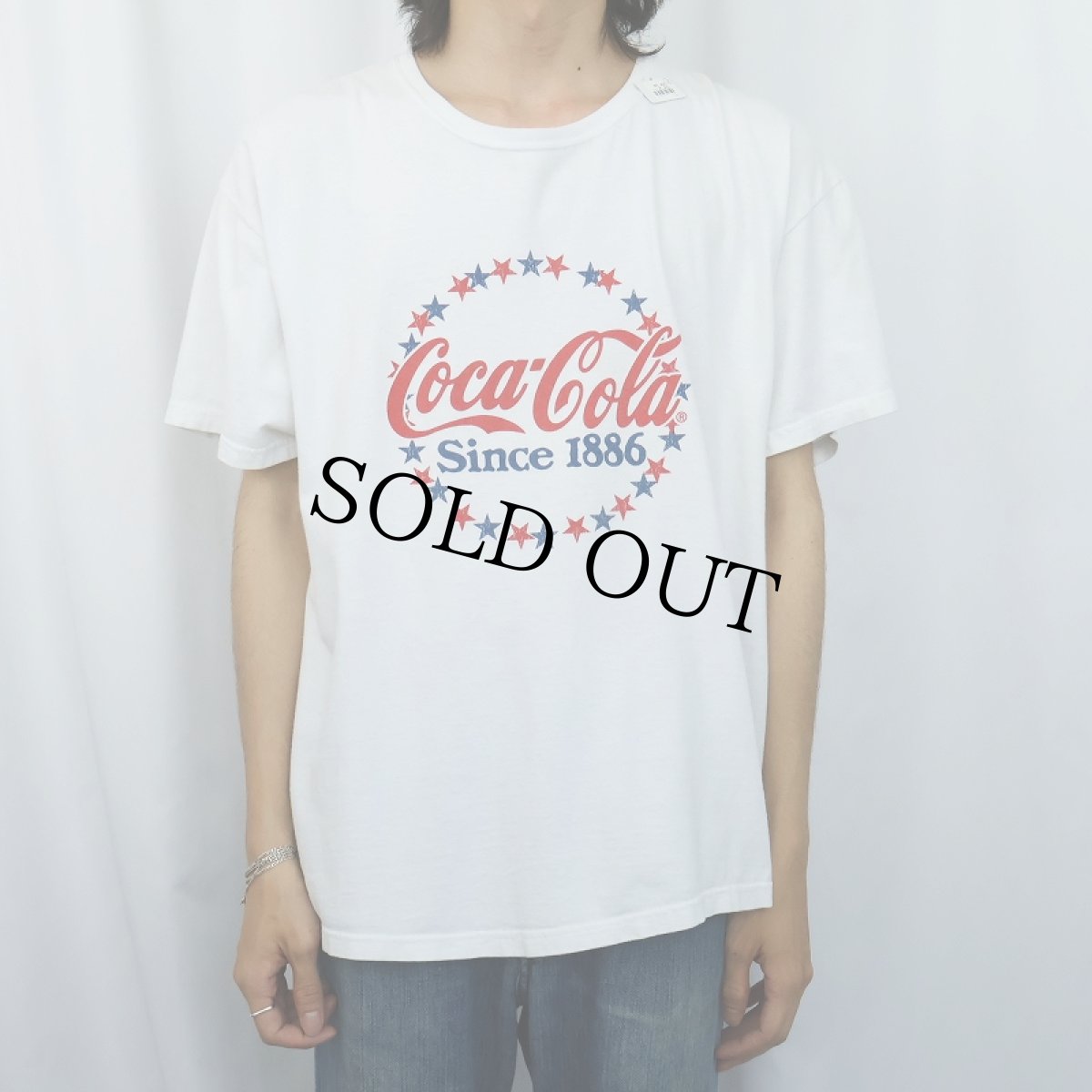 画像2: Coca-Cola 飲料メーカー ロゴプリントTシャツ XL (2)