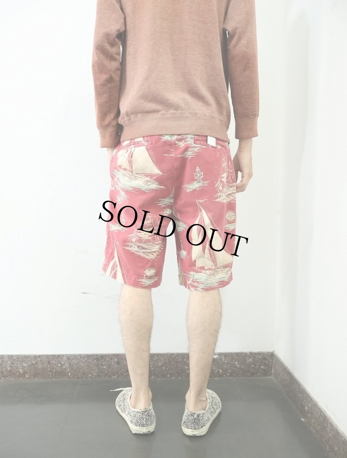 画像3: POLO Ralph Lauren ヨット柄 コットンショーツ W33 (3)