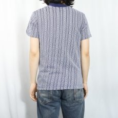 画像3: 〜70's UNKNOWN 総柄 ジャガードTシャツ (3)