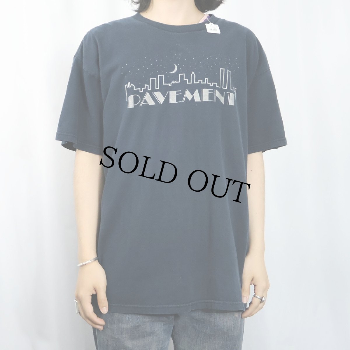画像2: PAVEMENT オルタナティヴロックバンド プリントTシャツ BLACK XL (2)