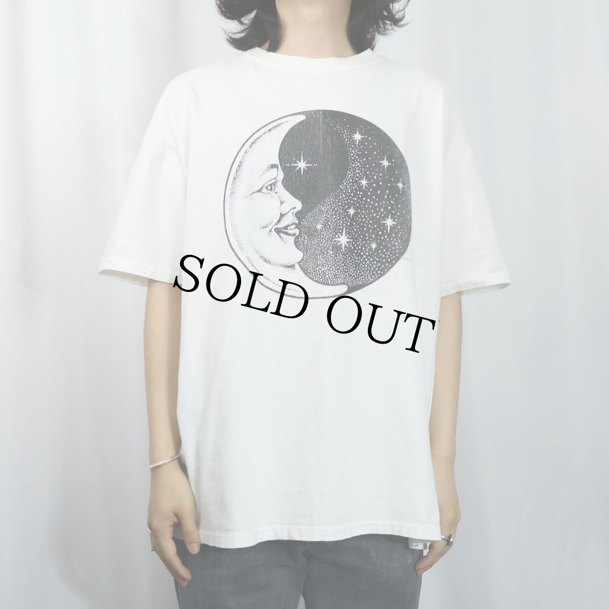 画像2: 90's Mystic Lane USA製 天体プリントTシャツ XL (2)