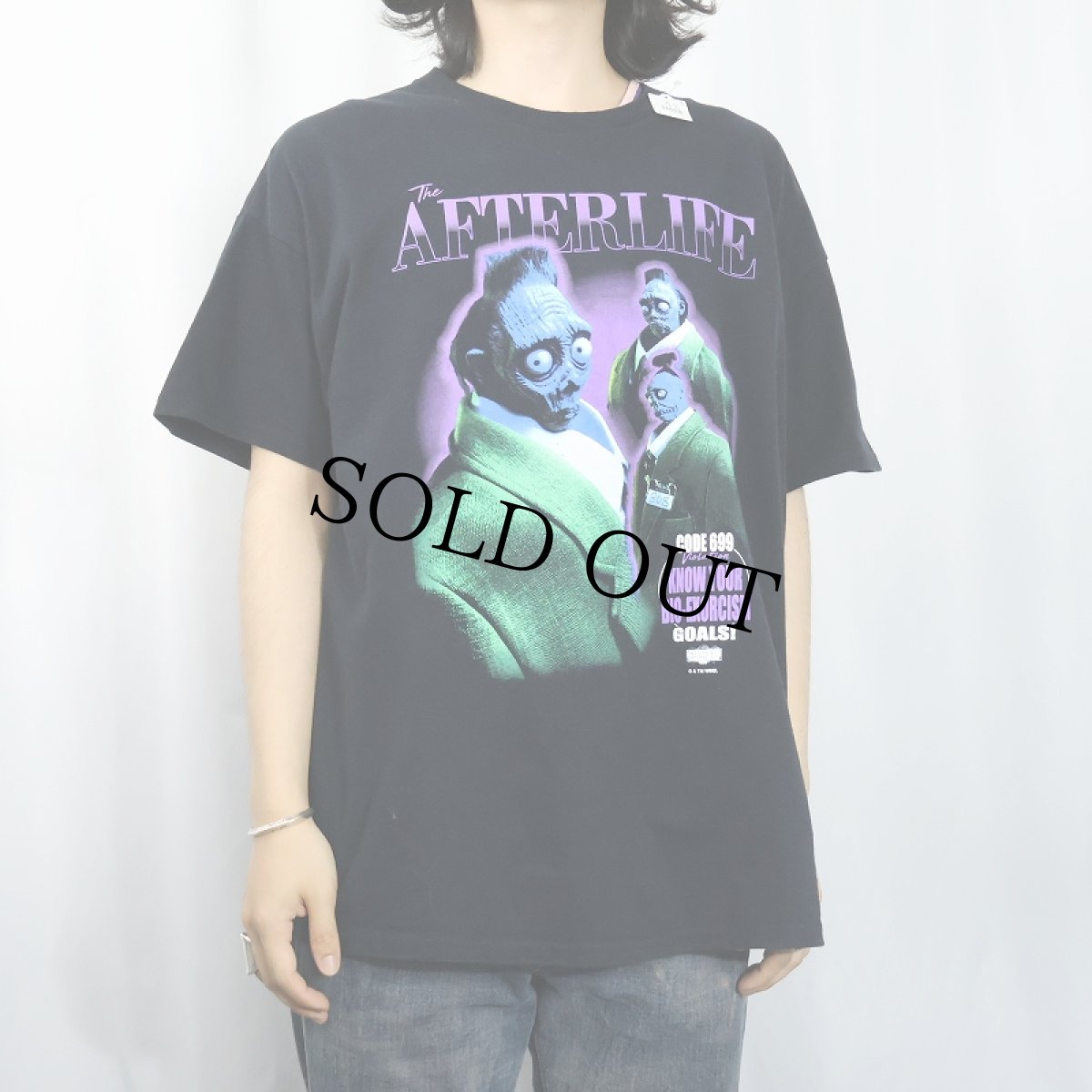 画像2: 2000's BEETLEJUICE2 ホラーファンタジー映画 プリントTシャツ BLACK XL (2)