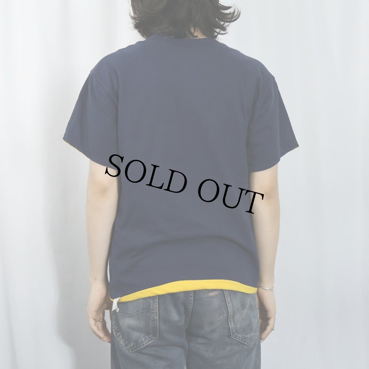 画像4: 90's M.J. SOFFE "NAVY" ダブルフェイス リバーシブルTシャツ NAVY (4)