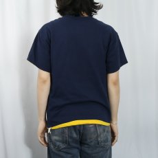 画像4: 90's M.J. SOFFE "NAVY" ダブルフェイス リバーシブルTシャツ NAVY (4)