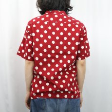 画像3: 60's BALSAM ドット柄 ボタンダウンシャツ M (3)