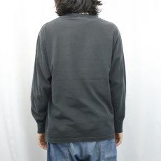 画像3: 90's FAST USA製 無地ロンT BLACK M (3)