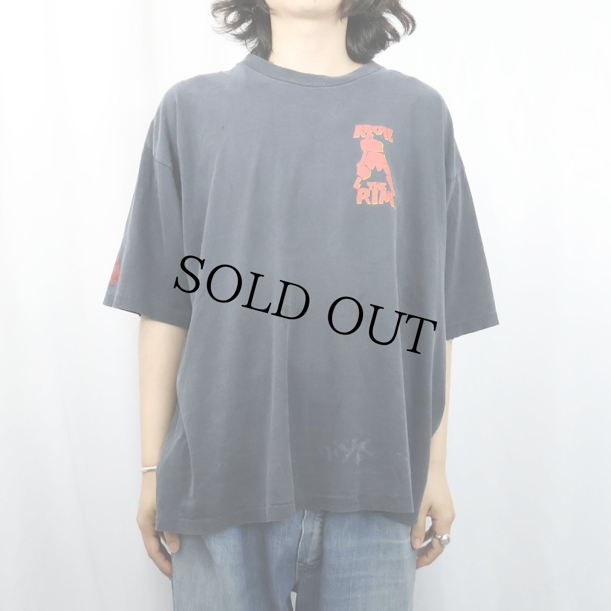 画像3: 90's Above the Rim USA製 プリントTシャツ BLACK XXL (3)