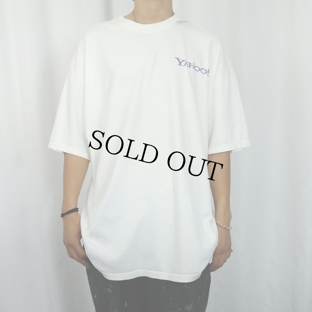 画像3: 2000's YAHOO! IT企業 ロゴプリントTシャツ XXL (3)