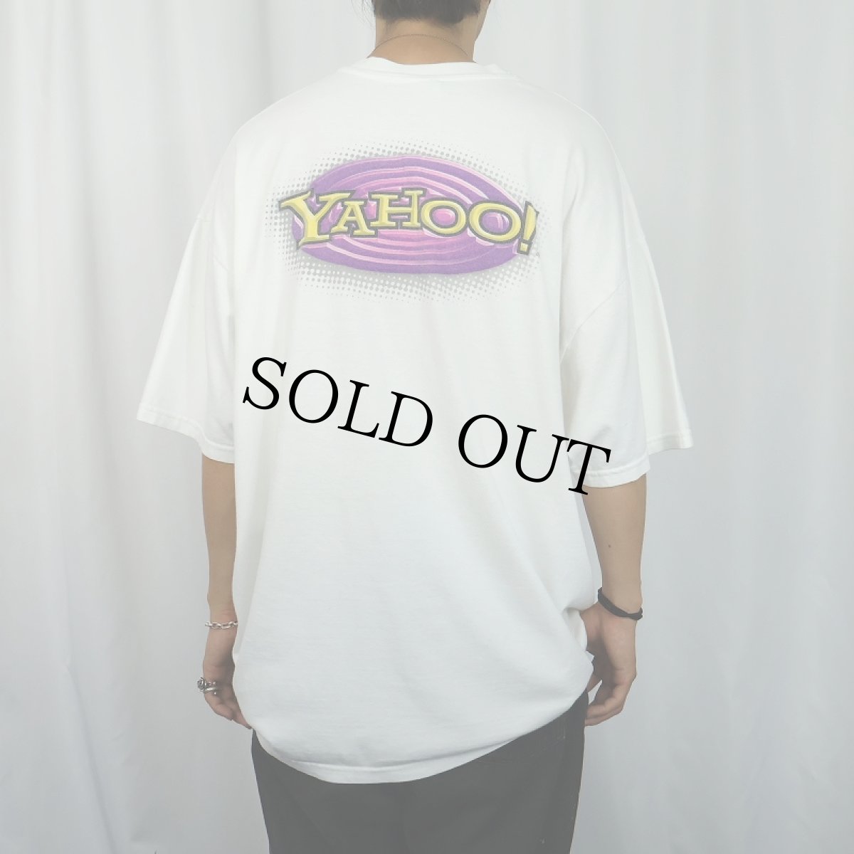 画像4: 2000's YAHOO! IT企業 ロゴプリントTシャツ XXL (4)