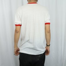 画像3: 80's Thermo-Ply USA製 "GORILLA PROOF" プリントリンガーTシャツ XL (3)