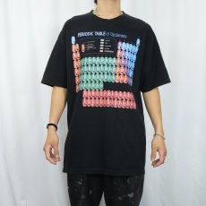 画像2: 2000's "PERIODIC TABLE Of The Elements" 周期表プリントTシャツ BLACK XL (2)