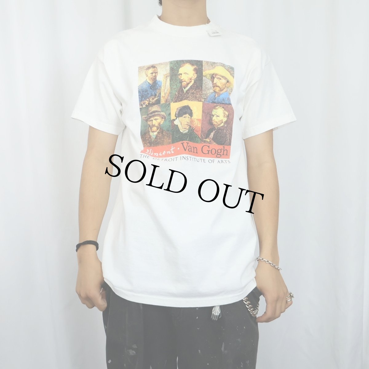 画像2: The Detroit Institute of Arts "Vincent Van Gogh" アートプリントTシャツ M (2)