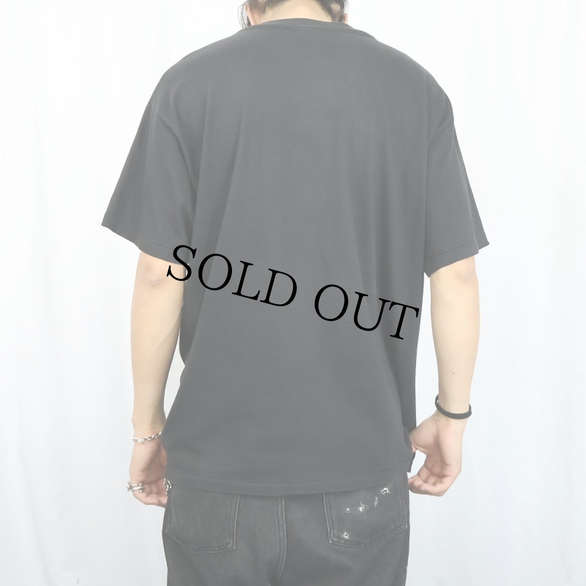 画像3: 90's Edvard Munch "The Scream" 蓄光 アートプリントTシャツ BLACK L (3)