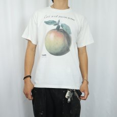 画像2: 90's René Magritte "Ceci n'est pas une pomme" アートプリントTシャツ L (2)