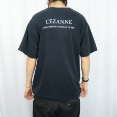 画像3: 90's〜 Paul Cézanne "Still Life with Bottle and Apple Basket" アートプリントTシャツ BLACK L (3)