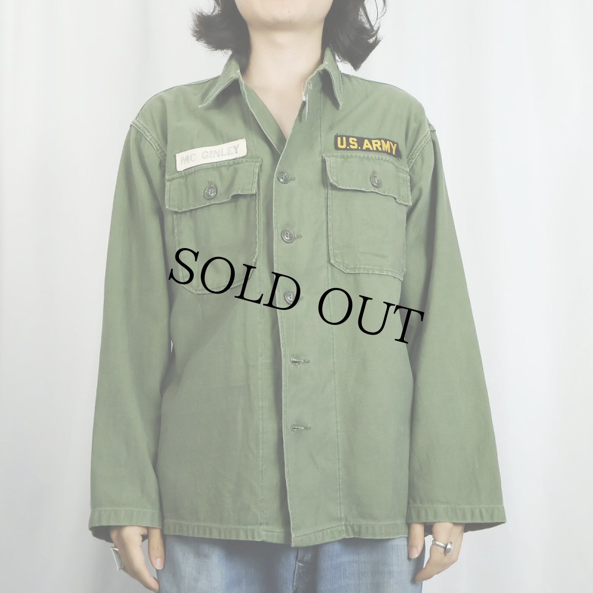 画像2: 60's U.S.ARMY ユーティリティシャツ 1st後期〜2nd移行期 MEDIUM (2)