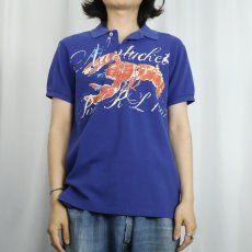 画像2: POLO Ralph Lauren ロブスタープリント ポロシャツ M (2)