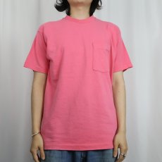画像2: 90's BVD USA製 無地ポケットTシャツ M (2)