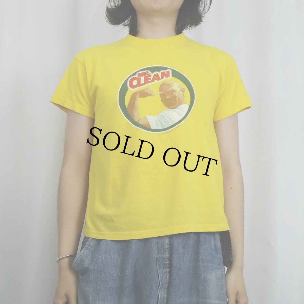 画像2: 90's〜 MR.CREAN 洗剤ブランド キャラクタープリントTシャツ L (2)