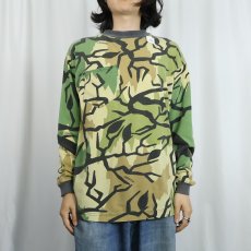 画像2: 90's PREDATOR CAMOUFLAGE USA製 プレデターカモ柄 ロンT M (2)