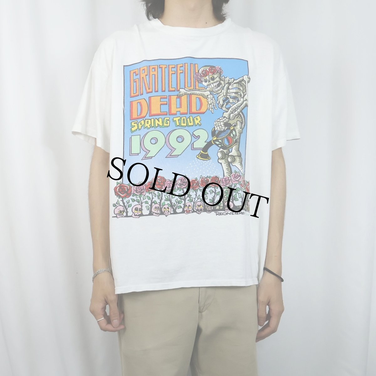 画像2: 90's GRATEFUL DEAD USA製 "GRATEFUL DEAD SPRING TOUR 1992" ロックバンドツアーTシャツ XL (2)