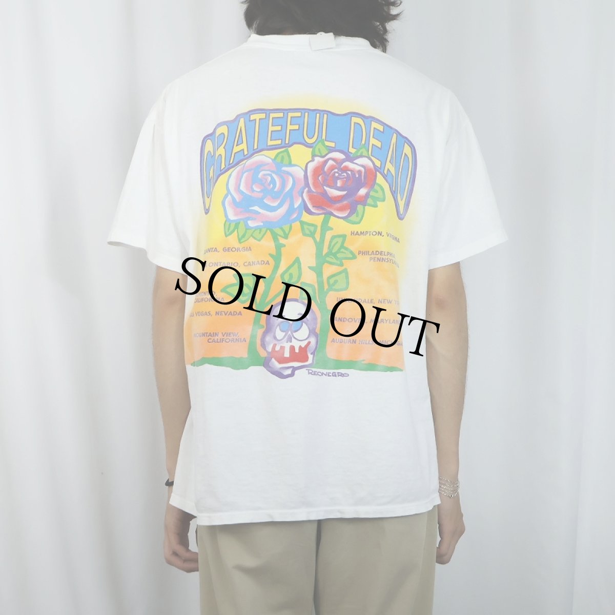 画像3: 90's GRATEFUL DEAD USA製 "GRATEFUL DEAD SPRING TOUR 1992" ロックバンドツアーTシャツ XL (3)