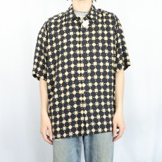 画像2: UN TIED 総柄 レーヨンシャツ XL (2)