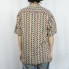 画像3: 80〜90's NATURAL ISSUE KOREA製 総柄 レーヨンシャツ S (3)