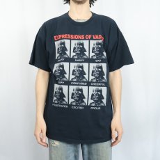 画像2: STAR WARS "EXPRESSIONS OF VADER" キャラクタープリントTシャツ BLACK L (2)