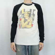 画像2: 90's Fernand Leger USA製 アートラグランプリントTシャツ S (2)