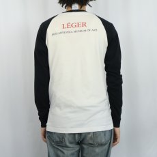 画像3: 90's Fernand Leger USA製 アートラグランプリントTシャツ S (3)