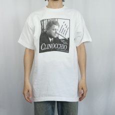 画像2: 90's  Bill Clinton USA製 "CLINOCCHIO" 政治家プリントTシャツ L (2)