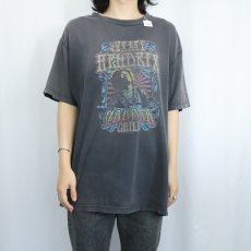 画像2: Jimi Hendrix "Voodoo Child" ミュージシャンプリントTシャツ BLACK XL (2)