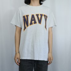 画像3: "NAVY" プリントTシャツ M (3)