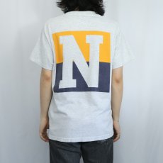 画像4: "NAVY" プリントTシャツ M (4)