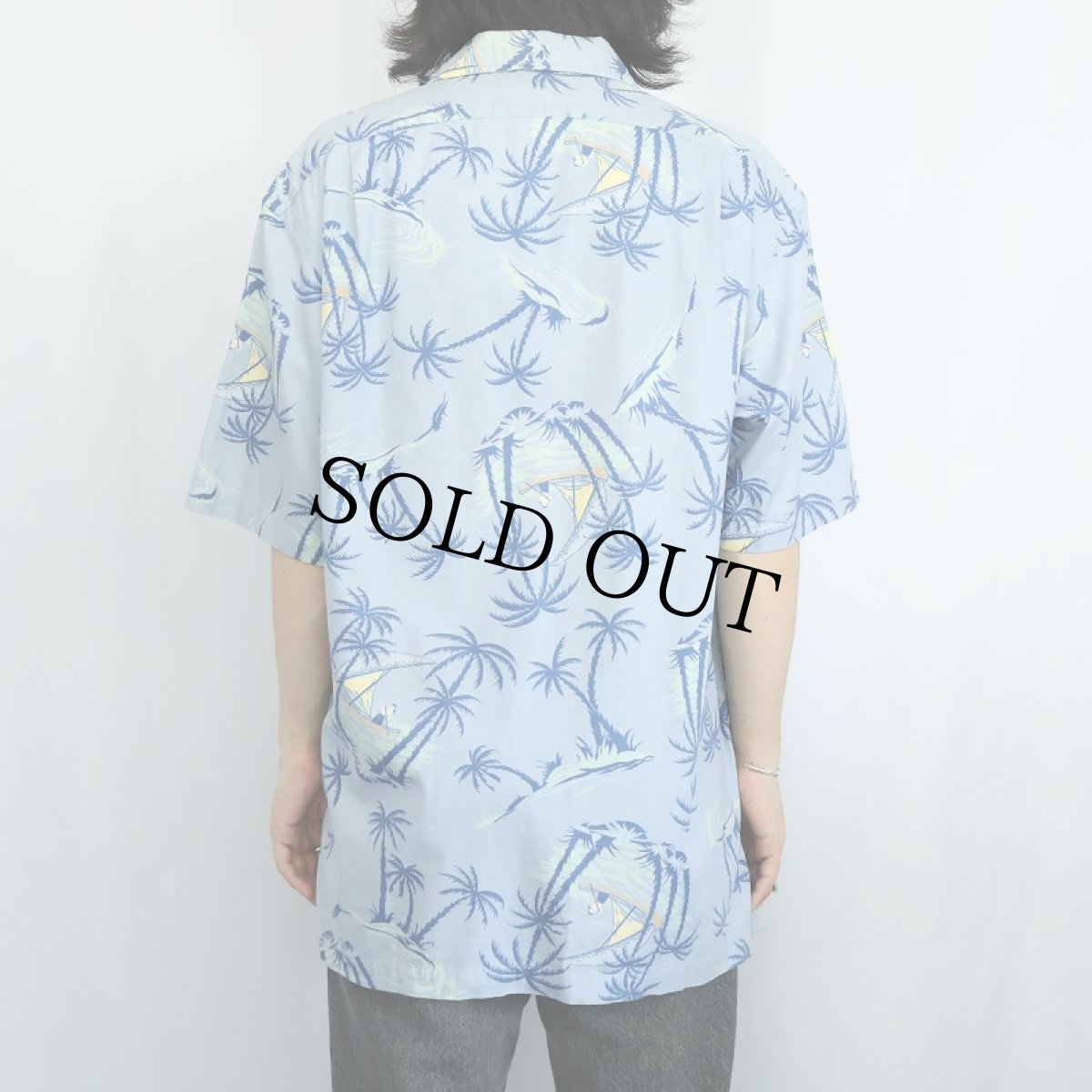 画像3: POLO Ralph Lauren "CRAYTON" オールオーバーパターン コットンハワイアンシャツ M (3)