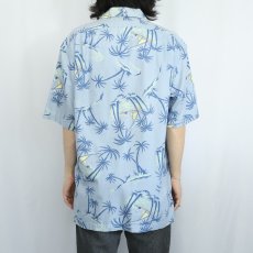 画像3: POLO Ralph Lauren "CRAYTON" オールオーバーパターン コットンハワイアンシャツ M (3)