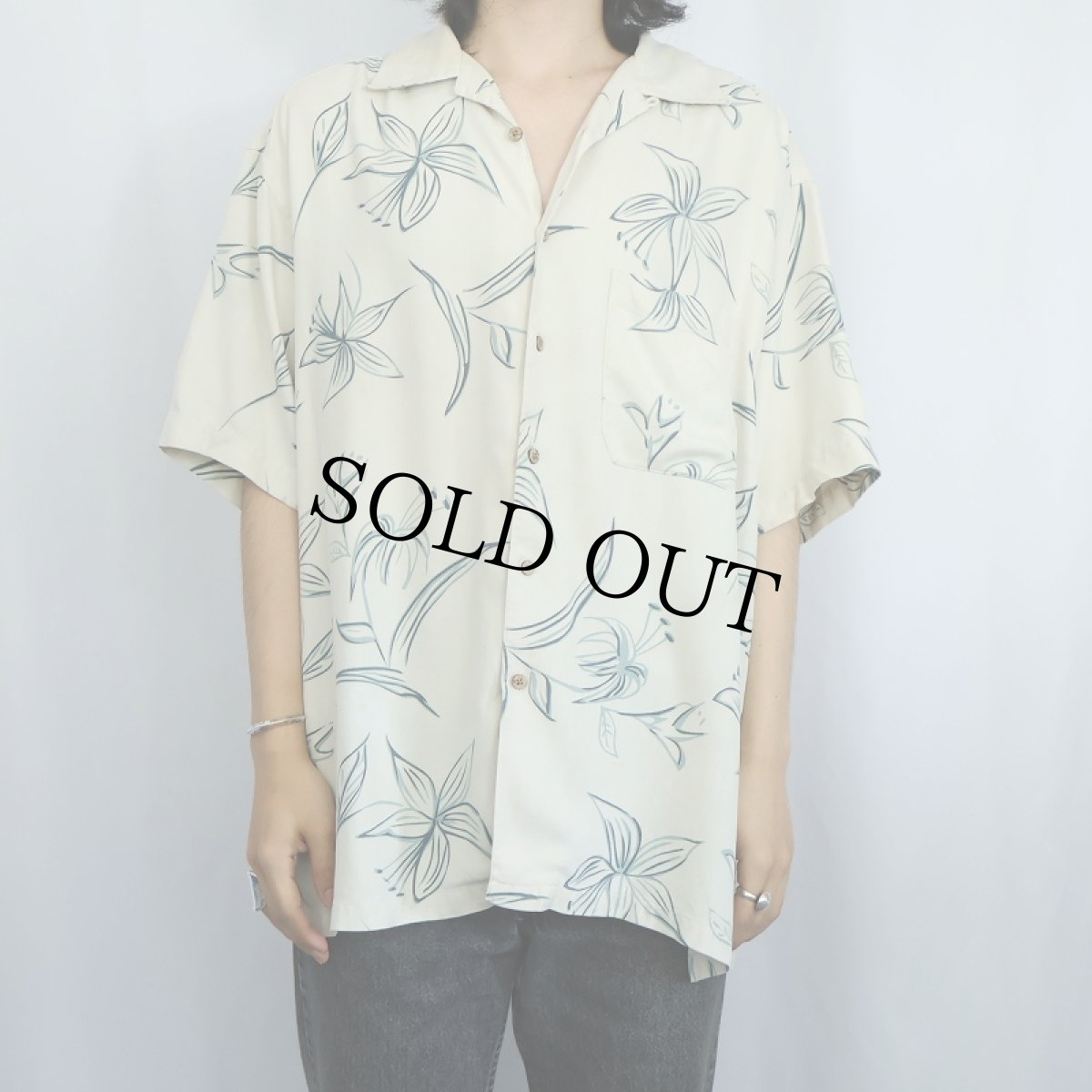 画像2: PENDLETON オールオーバーパターン シルク ハワイアンシャツ L (2)