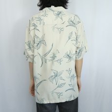 画像3: PENDLETON オールオーバーパターン シルク ハワイアンシャツ L (3)