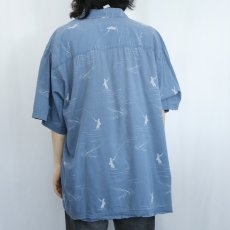 画像3: PENDLETON ヘリンボーン柄 コットン × レーヨン シャツ XL (3)