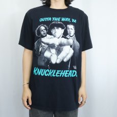 画像2: 90's The Three Stooges USA製 "OUTTA THE WAY,YA" コメディアンプリントTシャツ BLACK L (2)