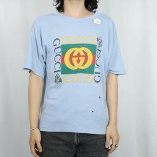 画像2: 80〜90's ブート GUCCI ロゴプリントTシャツ (2)