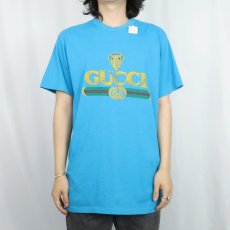 画像2: 80〜90's ブート GUCCI ロゴプリントTシャツ  (2)