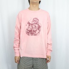 画像2: 90's Thomas Nast USA製 "Santa Claus" アートプリントロンT XL (2)