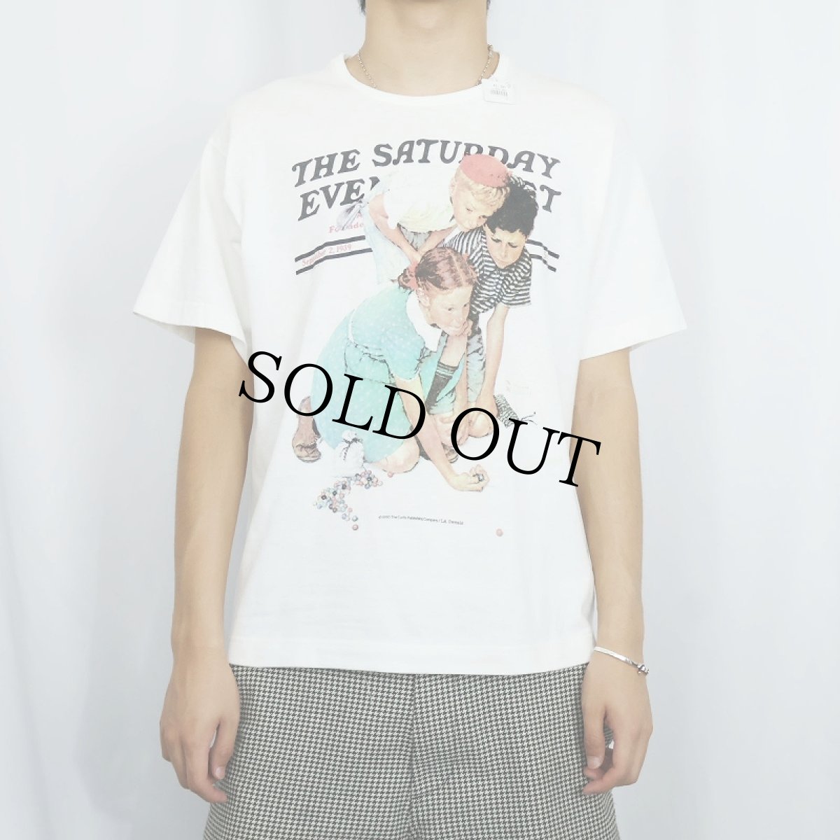 画像2: 90's Norman Rockwell USA製 "The Saturday Evening Post" アートプリントTシャツ XL (2)