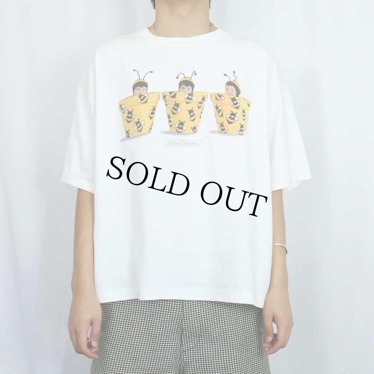 画像2: 【SALE】 90's ANNE GEDDES 赤ちゃんフォトアートプリントTシャツ XL (2)